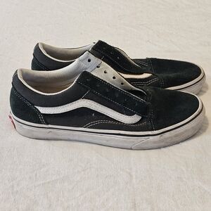 VANS Old Skool Men's 6 Women's 7.5 Green Canvas & Suede Pre-owned